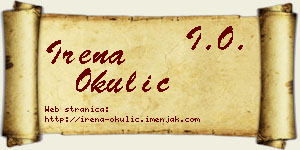 Irena Okulić vizit kartica